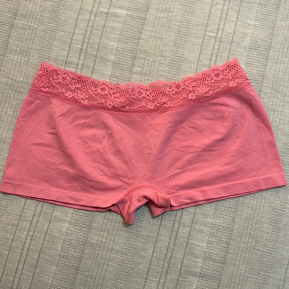 Pink Boy Short Panties with Lace Band Size Large